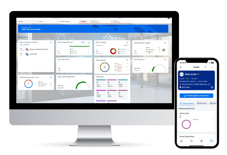SAP Sales Cloud user interface